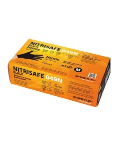 Safetop Guante Desechable Nitrisafe Black (Pack de 100)