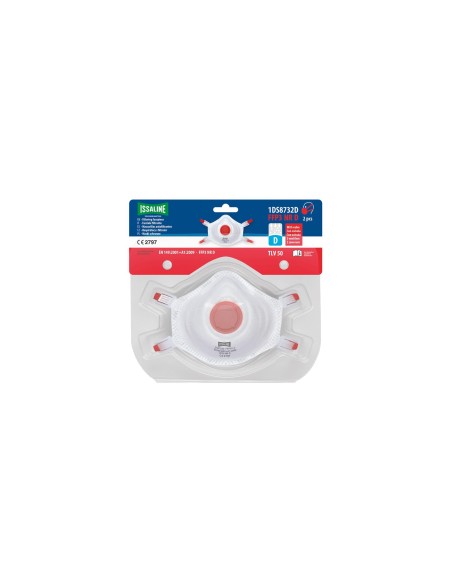 Mascarilla  FFP3  con valvula BLISTER 2 piezas EN149