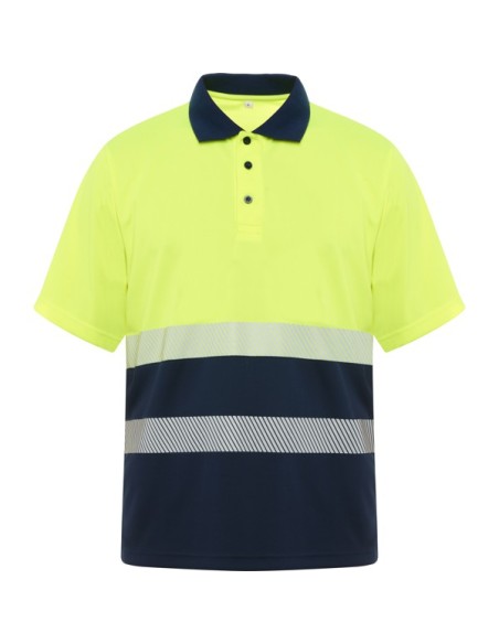 Polo técnico de alta visibilidad manga corta VEGA