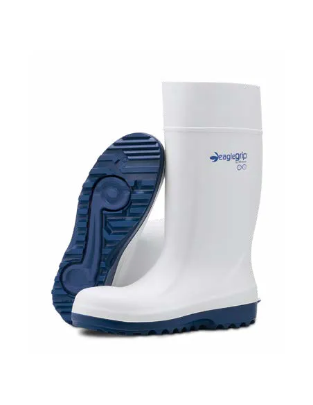 Bota de agua eaglegrip blanca/azul S4