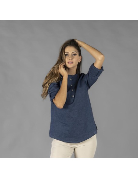 Camisa de mujer en lino KAULA