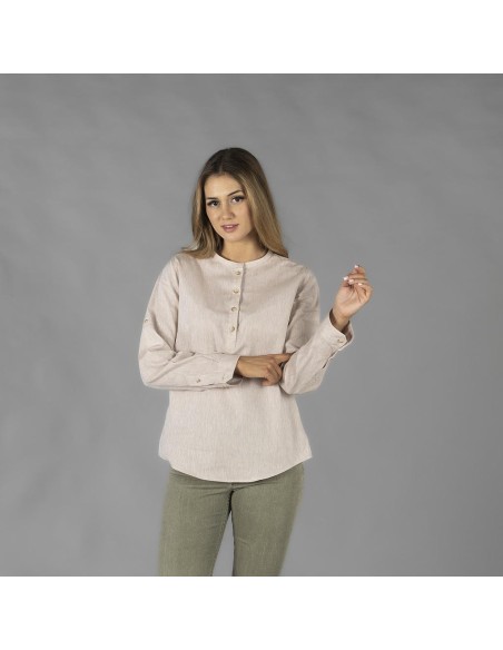 Camisa de mujer en lino KAULA