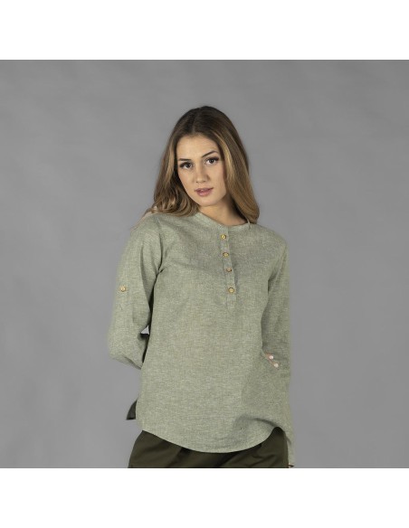 Camisa de mujer en lino KAULA