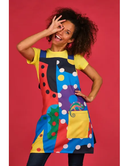 Estola de maestra monstruo Camaleón negro de lacla