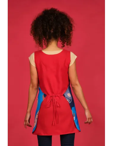 Estola para maestra animales rojo de lacla