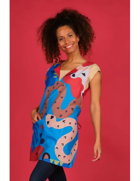 Estola para maestra animales rojo de lacla Estola para maestra animales rojo de lacla