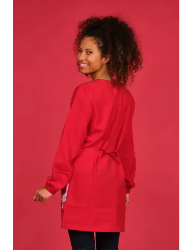 Bata de maestra niña amapola de Lacla