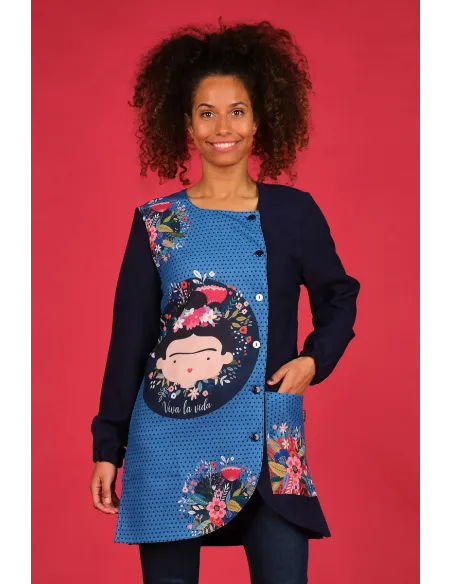 Bata maestra viva la vida flores Lacla