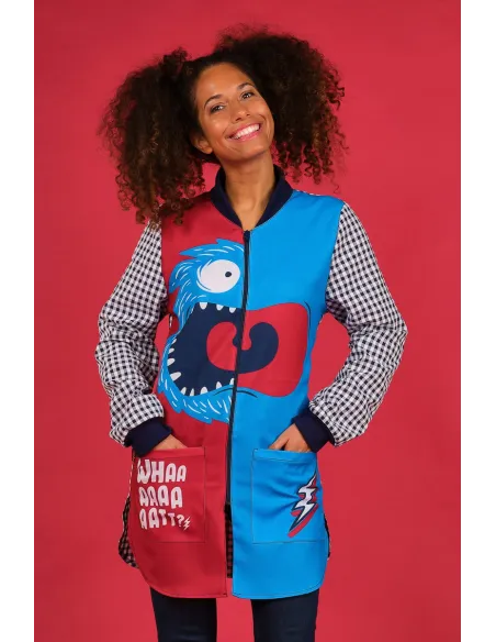 Bata de maestra monstruo rayo lacla