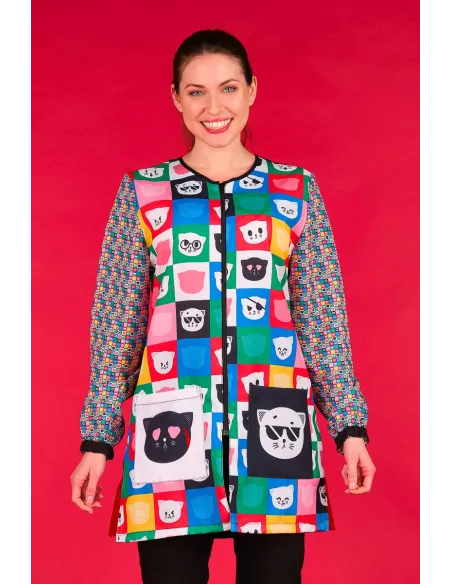 Bata de maestra caras lacla