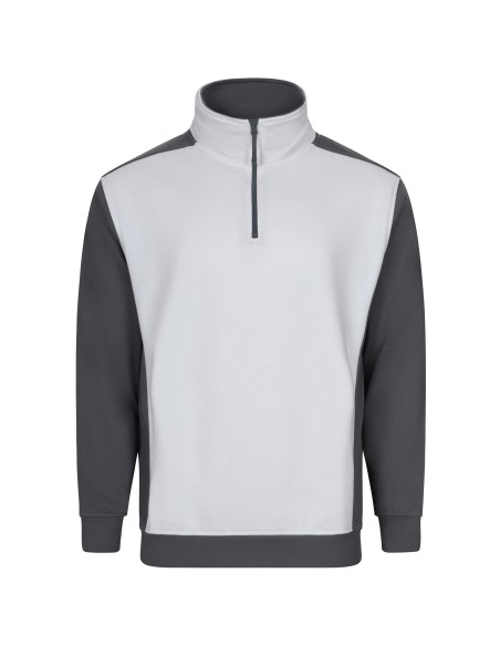 Sudadera bicolor media cremallera SolidMatch Velilla