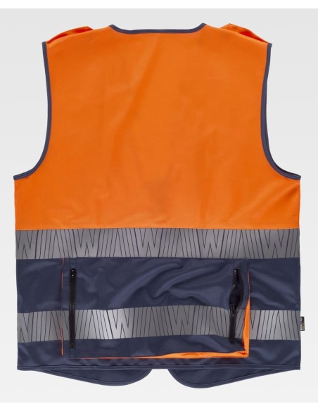 Chaleco flúor C3608 con galoneras