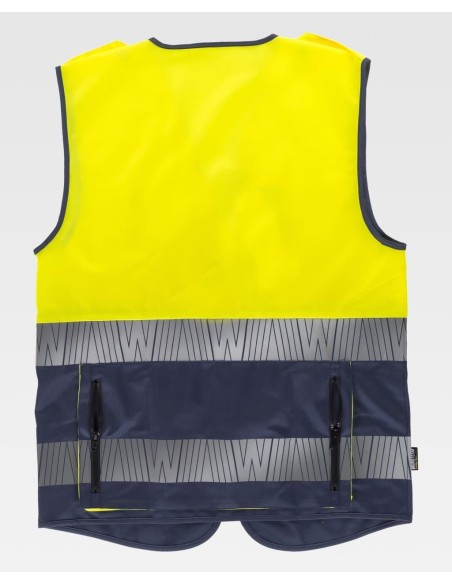 Chaleco flúor C3608 con galoneras
