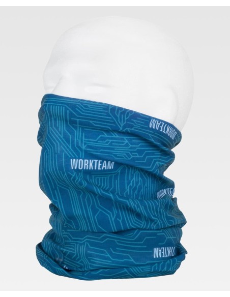 Braga de workteam azul estampado