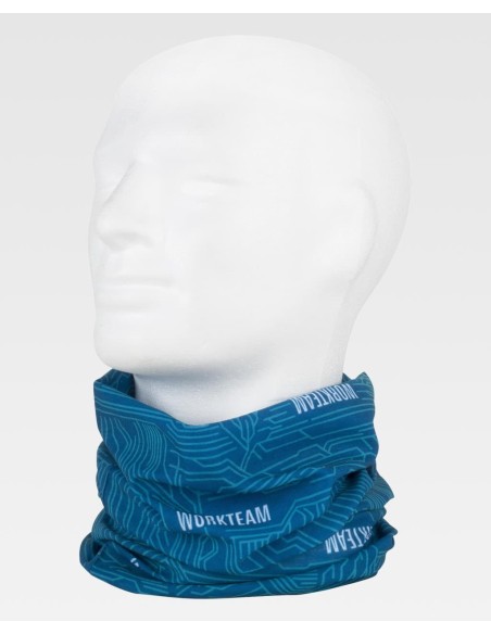 Braga de workteam azul estampado