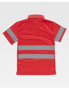 Polo rojo flúor Workteam C3887 2