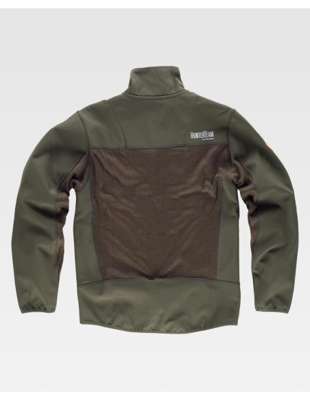 Chaqueta combinada de color verde caza S8650