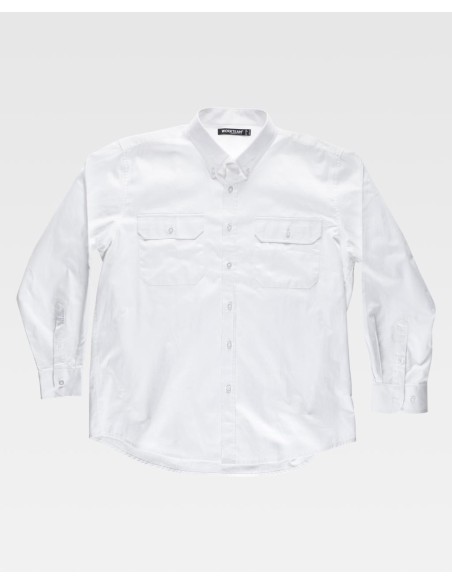 Camisa básica de Workteam de cuello abotonado