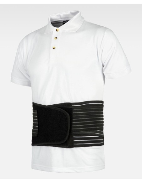 Faja lumbar de ajuste de velcro de Workteam WFA301