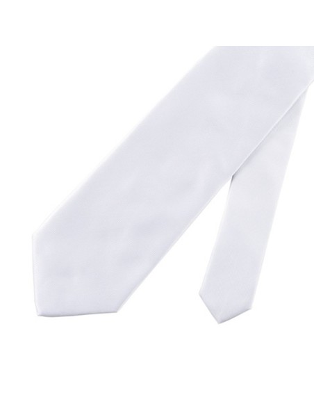 Corbata plana de color lisa