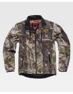 Chaqueta de Workteam de cuello alto con estampado vegetal 2