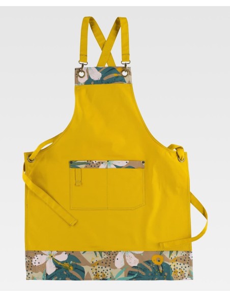 Delantal con bolsillo estampado de Workteam M758