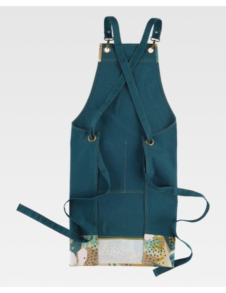 Delantal con bolsillo estampado de Workteam M758