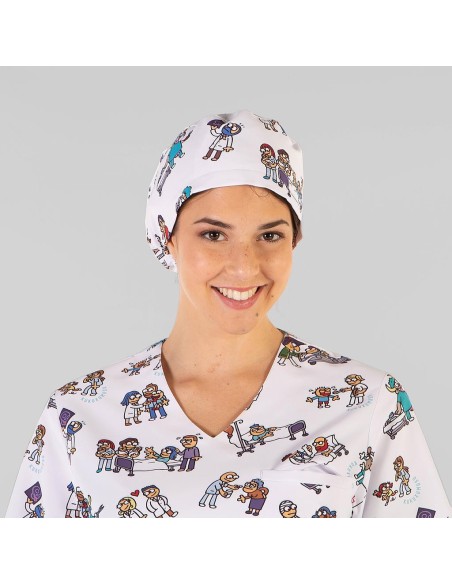 Gorro de cirujana con goma kukuxumusu