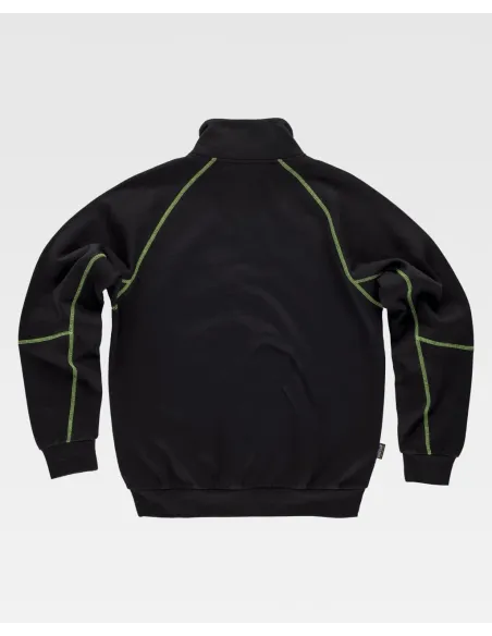 Sudadera con costuras combinadas de Workteam