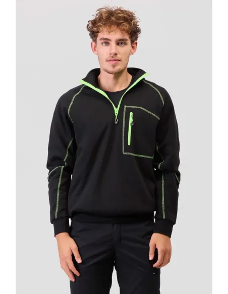 Sudadera con costuras combinadas de Workteam