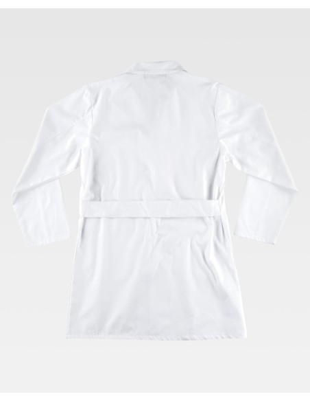 Bata unisex de cuello con solapa de Workteam