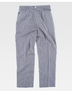 Pantalón unisex de tejido de cuadros de Workteam