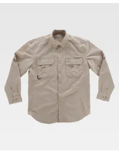 Camisa safarí rejilla interior de Workteam B8500