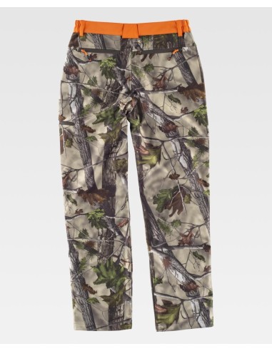 Pantalón estampado camuflaje de bosque de Workteam S8360