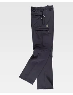 Pantalón multibolsillos negro Workteam S9800