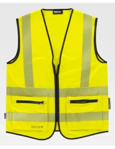 Chaleco de alta visibilidad con cintas reflectantes Workteam C3605