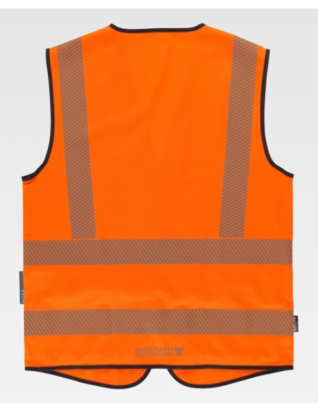 Chaleco de alta visibilidad con cintas reflectantes Workteam C3605
