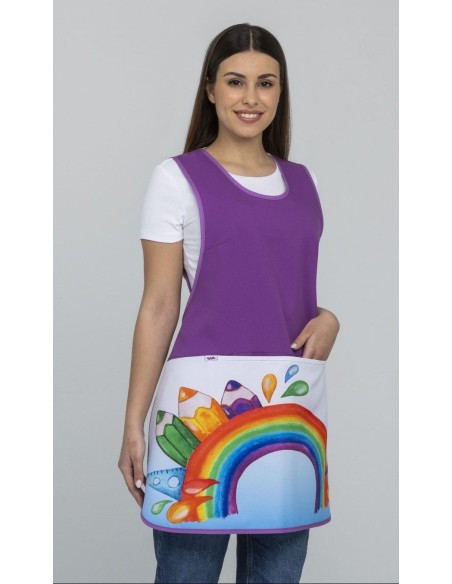 Estola ajustable con estampado "pintar el arcoíris"