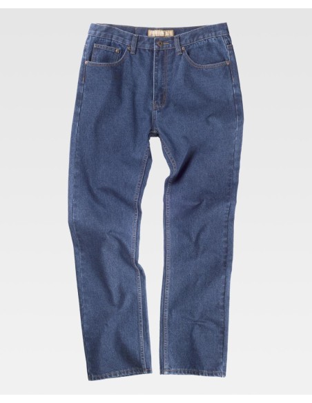 Pantalón vaquero de cinco bolsillos Workteam B4003