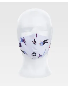 Mascarilla reutilizable con estampado de personas Workteam 2