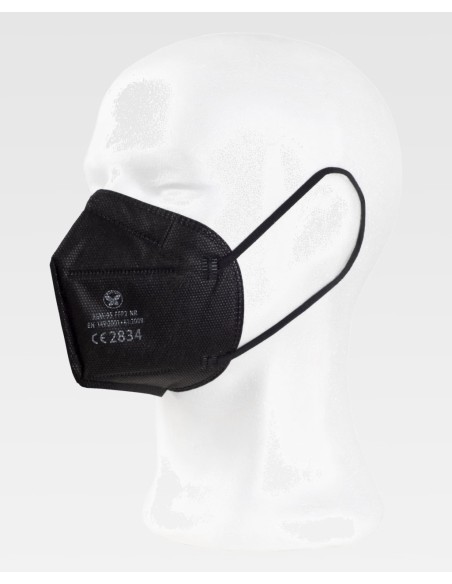 Mascarilla FFP2 5 capas de Workteam (50 Unds) Negra