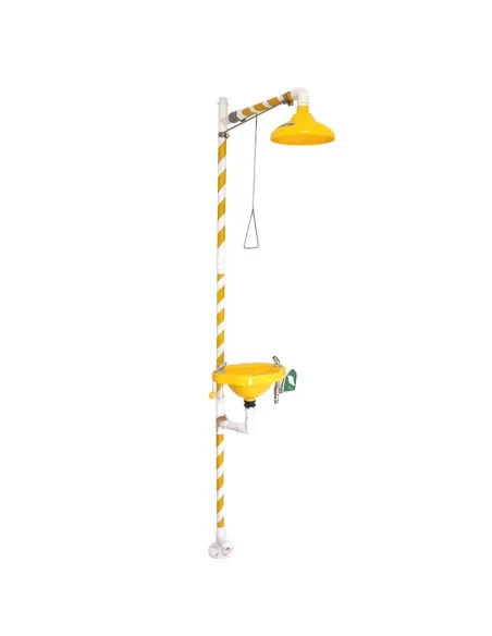 Lavaojos tipo ducha de Safetop en PVC 11026