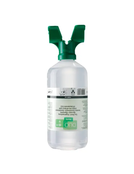 Botella de 1 litro lavaojos dual plum Faru R134
