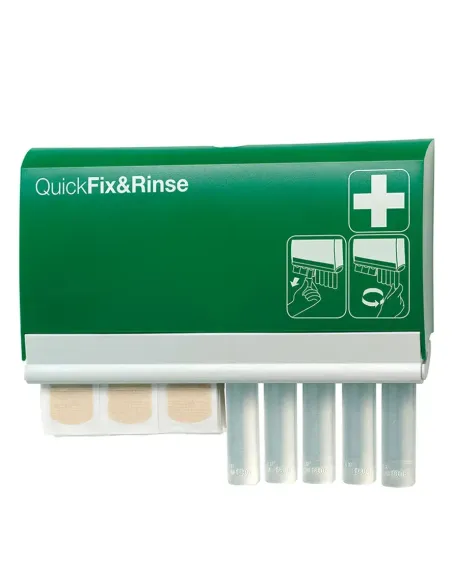 Dispensador de lavaojos de emergencia y tiritas FARU R145
