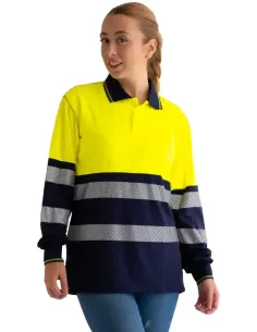 Polo de alta visibilidad Drago Plus tallaje grande