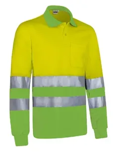 Polo de alta visibilidad manga larca SNAKE de valento 2