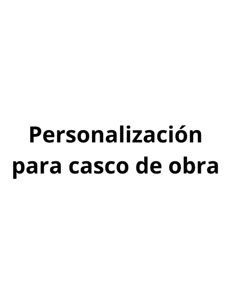 Personalización de casco de obra