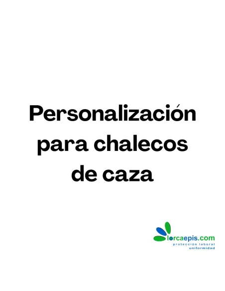 Personalización chaleco de caza