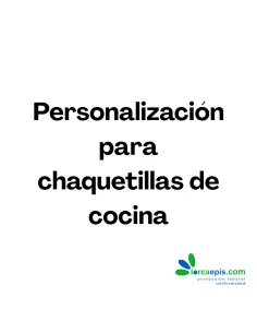 Personalización de chaquetillas de cocina