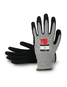 Guante de nylon resistente al corte  E de nitrilo FOAM negro